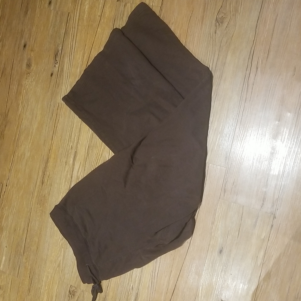 Gap brown elastic waist w/drawstring sweat pants lightweight sz XXL